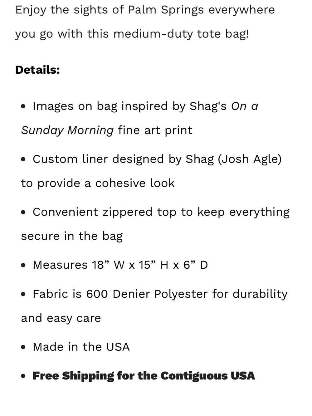 Shag Tote Bag 😎🏝️ - Picture 6 of 6
